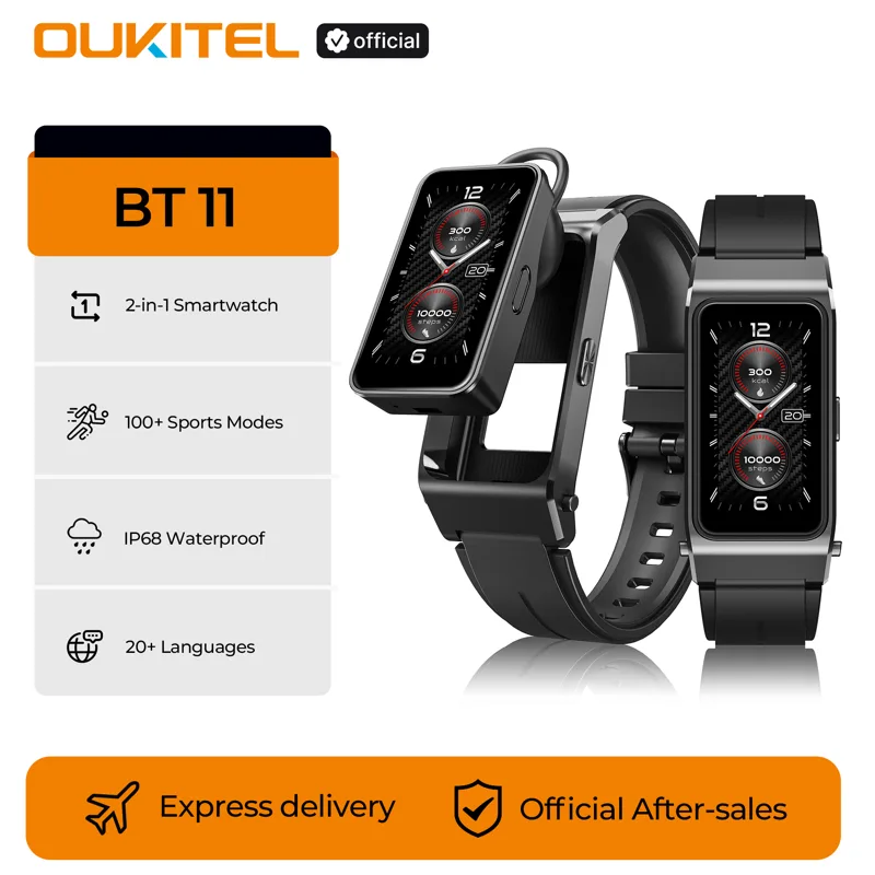 Smartwatch Headset - OUKITEL BT11 Smartwatch Auricolare Bluetooth 2