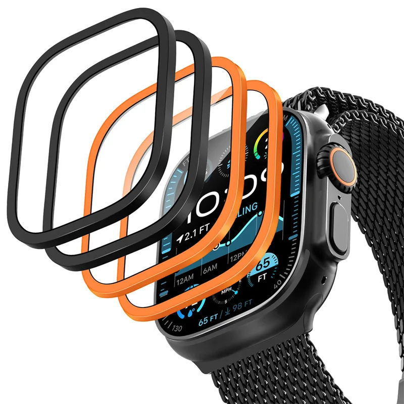 Apple Smartwatch Accessories - 2 pezzi telaio in metallo titanio