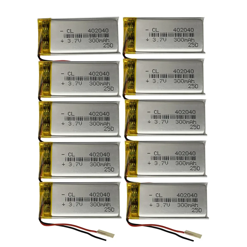 Smartwatch Headset - 10PCS 3.7V 300mAh 402040 Batteria ricaricabile