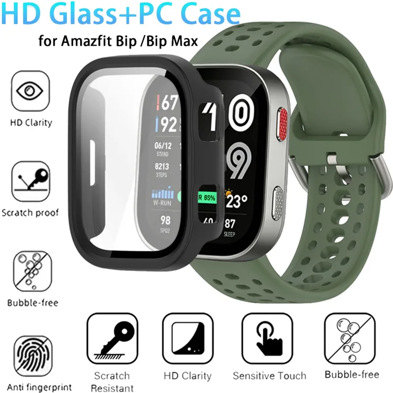 Amazfit Smartwatch Accessories - Custodia HD in vetro+PC per Amazfit