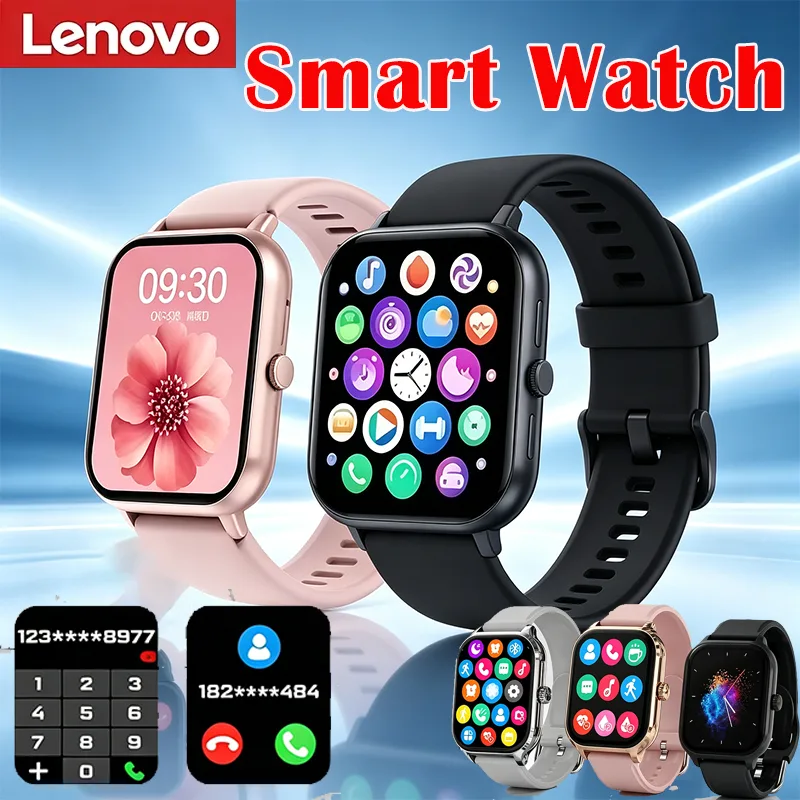 Smartwatch X12 - Lenovo 1.83 Smartwatch Sportivo Impermeabile, Fitness