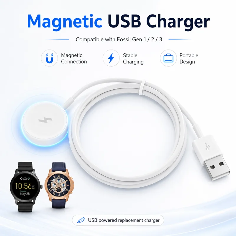 Fossil Smartwatch Accessories - Adattatore USB per caricabatterie per orologio,