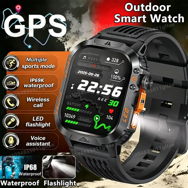 Smartwatch X12 - Nuovo Smartwatch Militare 2026 per Uomo,