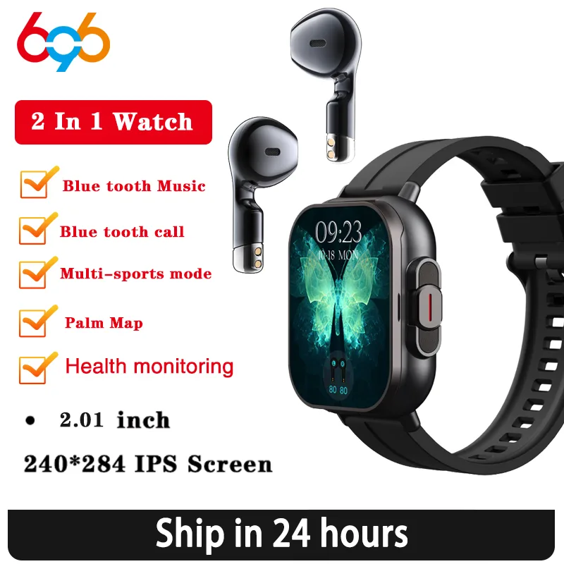 Smartwatch Headset - BT Call Blue Tooth Cuffie Orologi