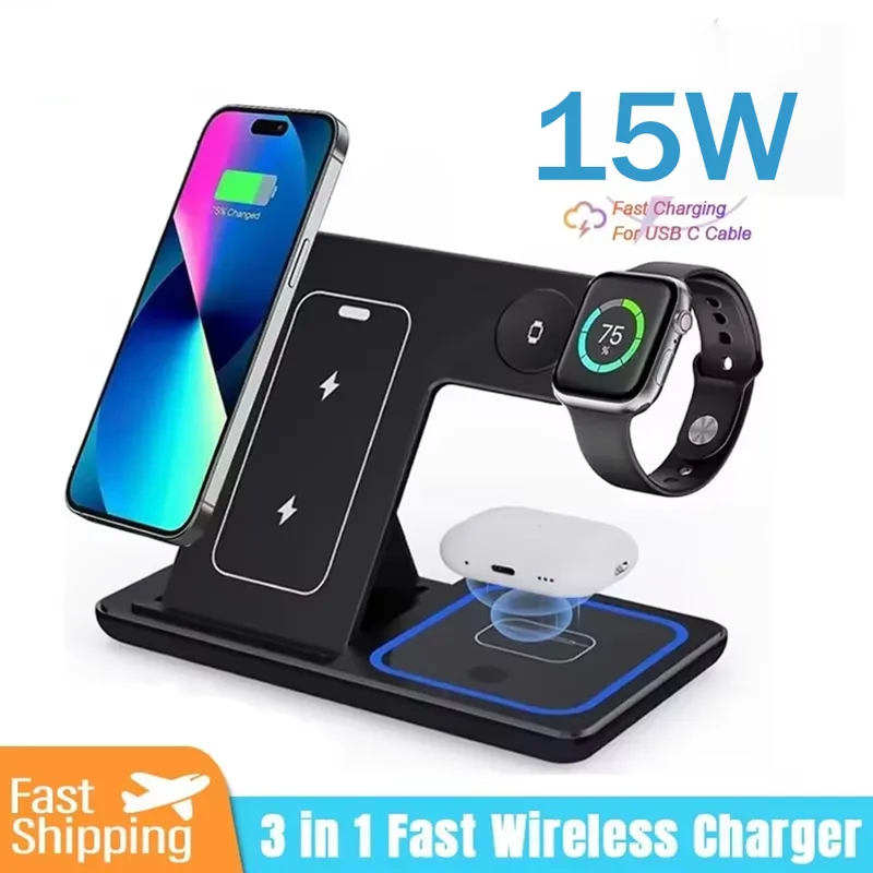 Smartwatch X - Caricatore Wireless 3 in 1 da