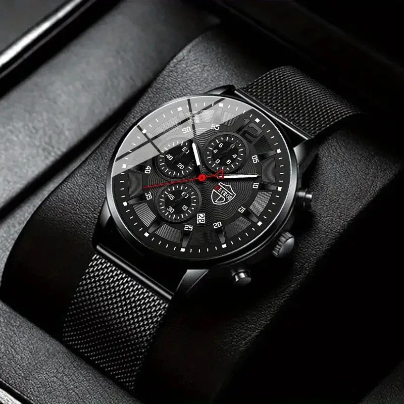 Stainless Mesh Band - DEYROS moda uomo orologi minimalisti uomo