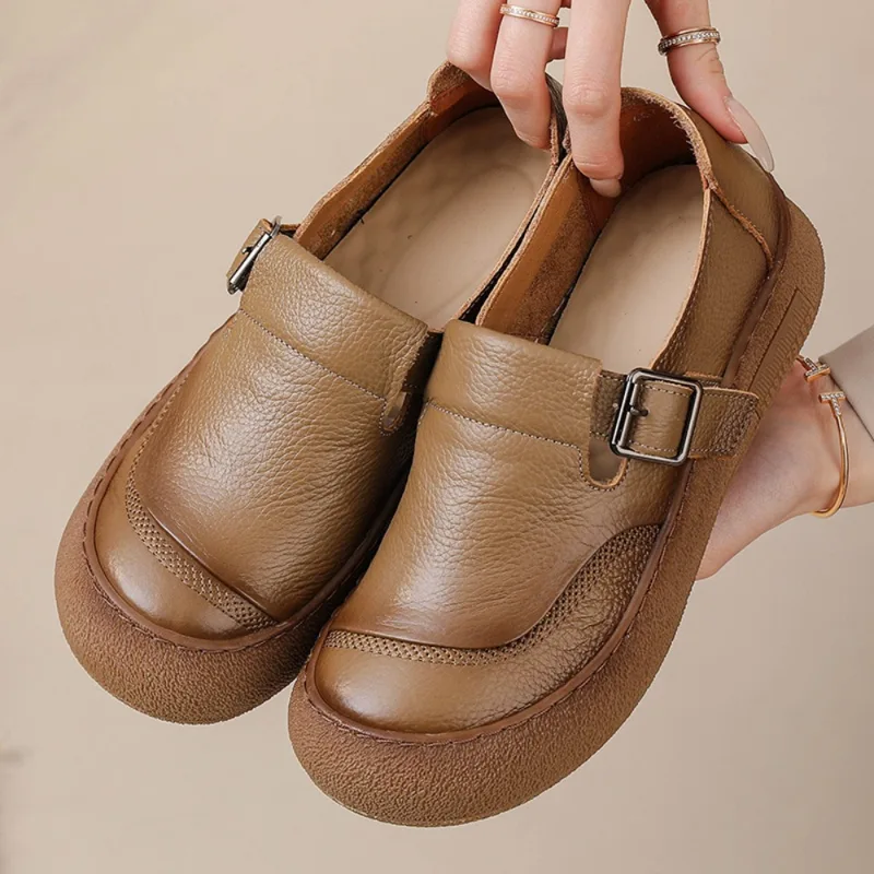 Leather Classic Strap - Scarpe singole casual da donna Primavera