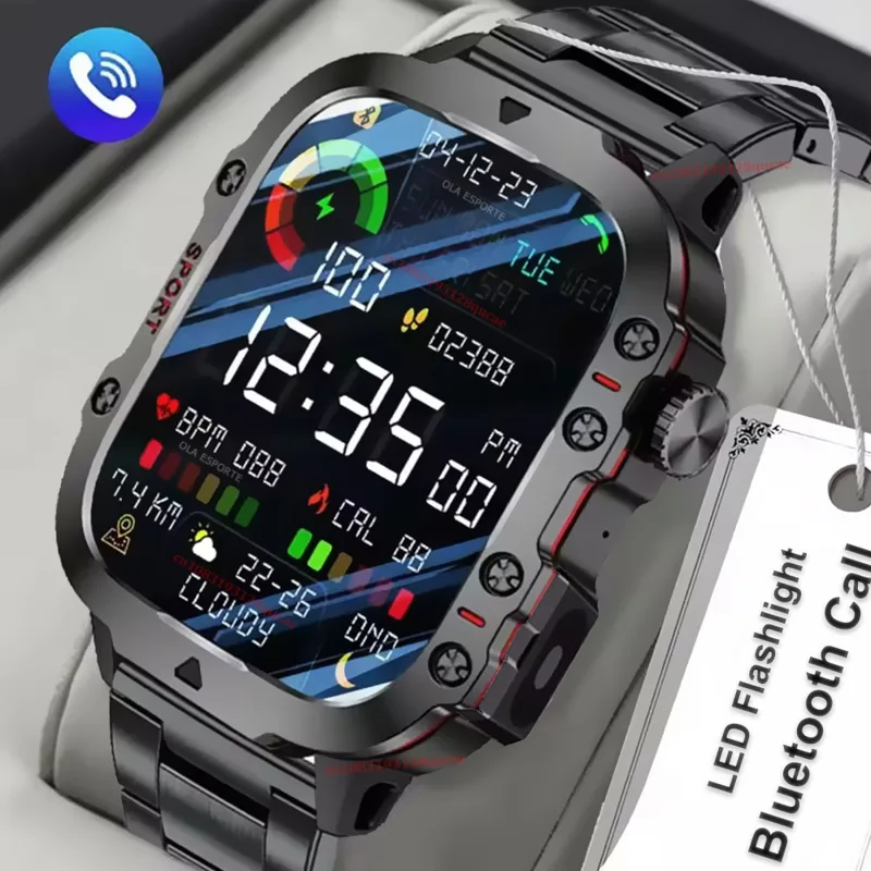 Smartwatch X12 - Nuovo Smartwatch Militare 2026 per Uomo,