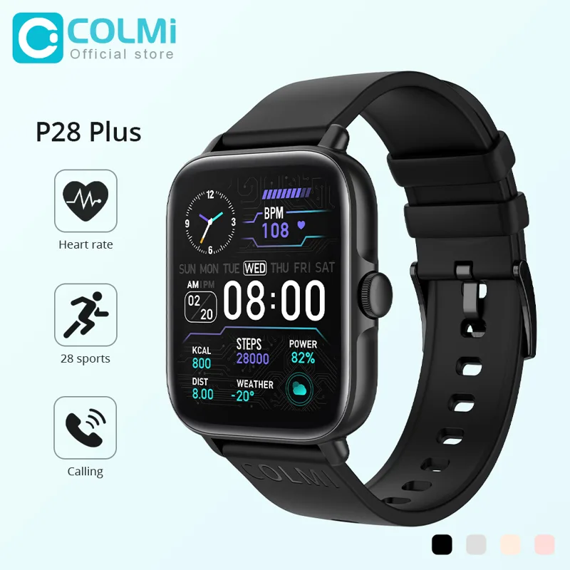 Smartwatch X12 - COLMI P28 Plus Bluetooth risposta alla