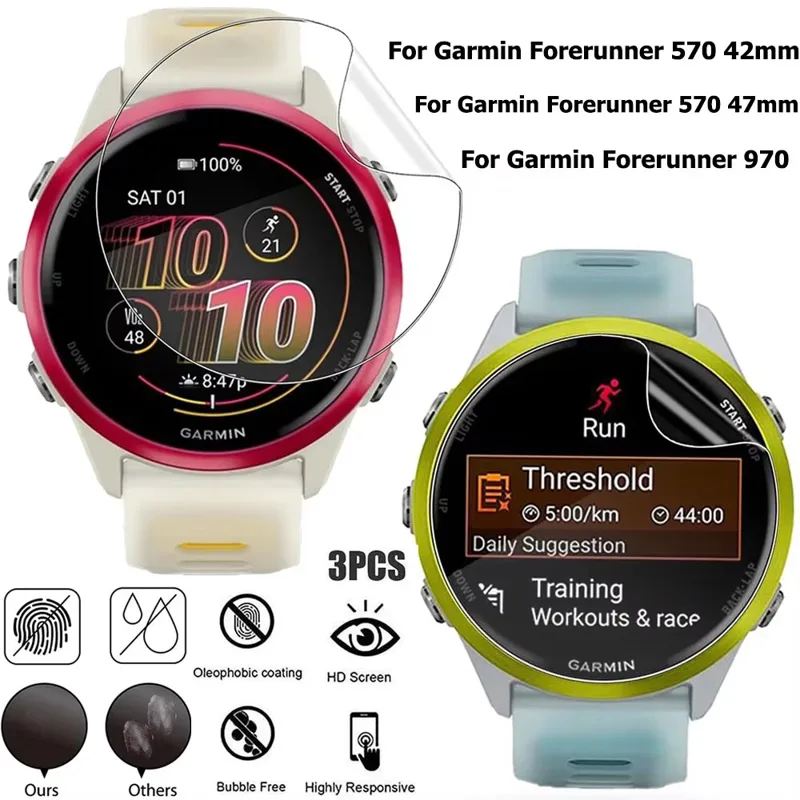1-3 pezzi di pellicola idrogel - Garmin Smartwatch Accessories recensione e prezzo