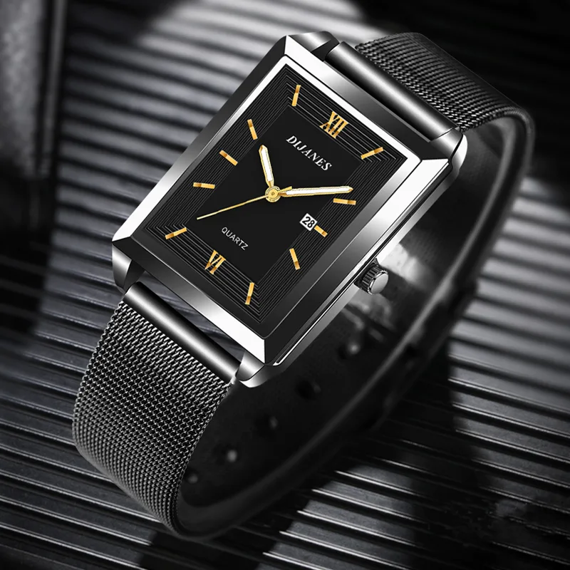 Orologio da uomo in pelle con  - Stainless Mesh Band recensione e prezzo