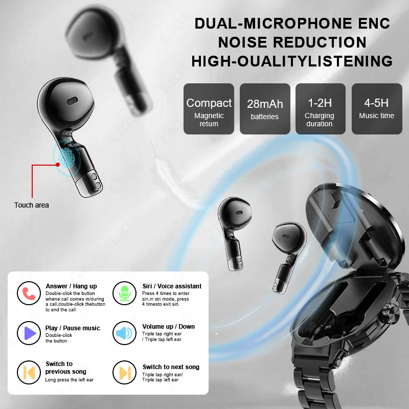 LIGE Smartwatch con Auricolari - Smartwatch Headset recensione e prezzo