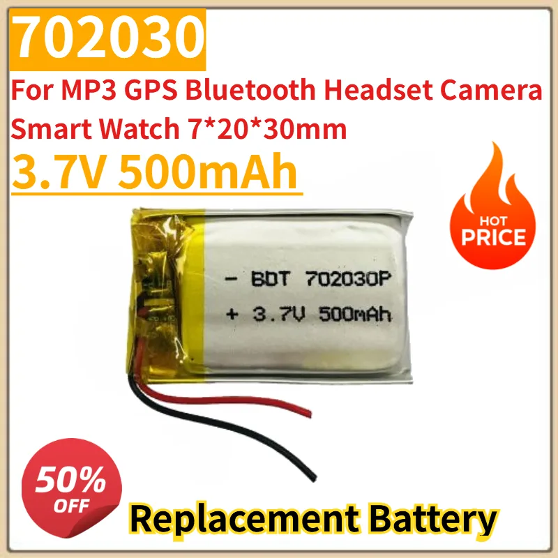 Nuovo 3.7V 500mAh 702030 Batte - Smartwatch Headset recensione e prezzo