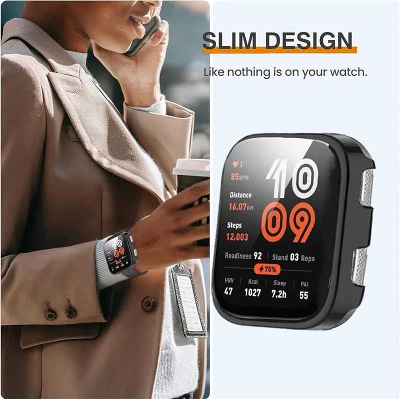 Custodia HD in vetro+PC per Am - Amazfit Smartwatch Accessories recensione e prezzo