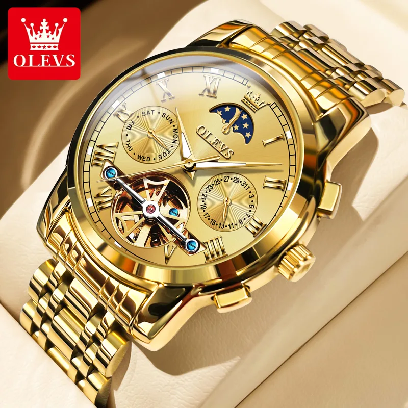 OLEVS 6617 Orologio meccanico  - Leather Classic Strap recensione e prezzo