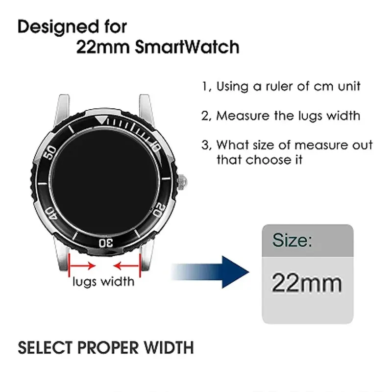 Cinturino oceano da 22 mm per  - Smartwatch X2 recensione e prezzo