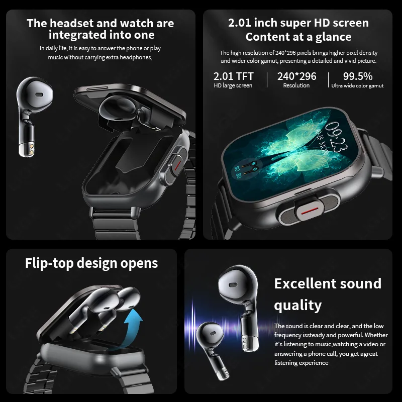 NFC Smart Watch TWS Auricolare - Smartwatch Headset recensione e prezzo