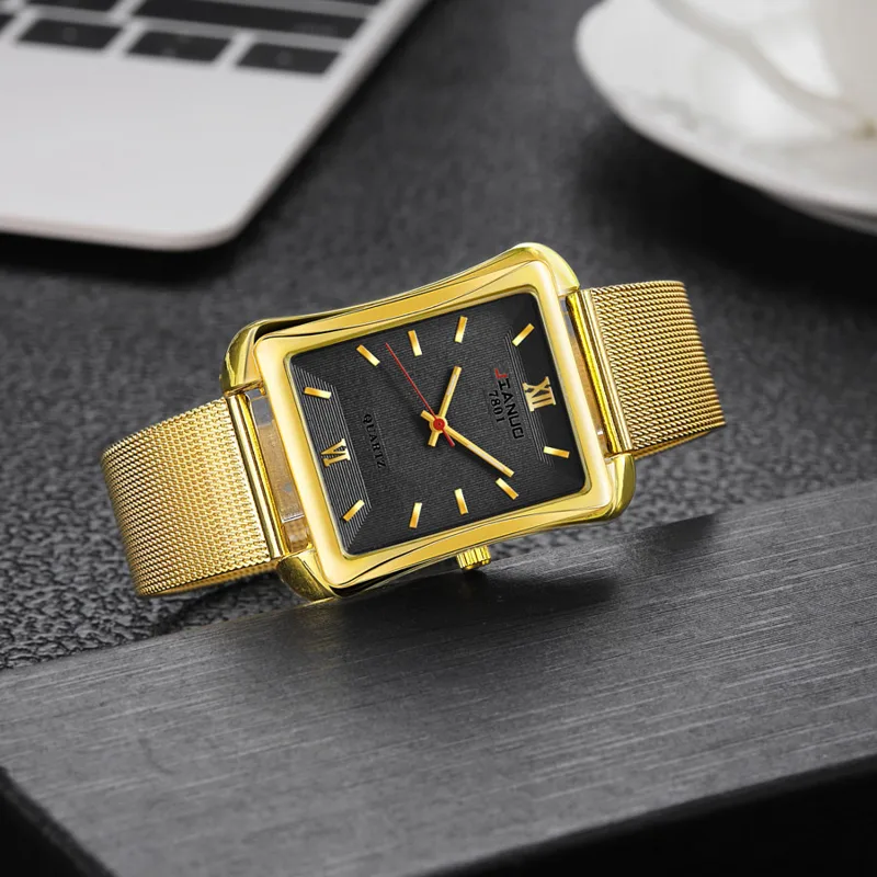 2024 nuovo orologio quadrato d - Stainless Mesh Band recensione e prezzo