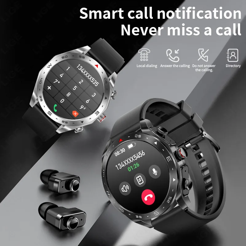LIGE con auricolari auricolare - Smartwatch Headset recensione e prezzo